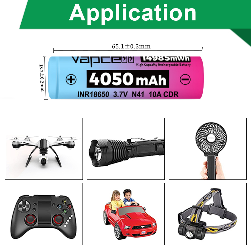 Original Vapcell N41 INR 18650 - Vape Battery 18650 review and price