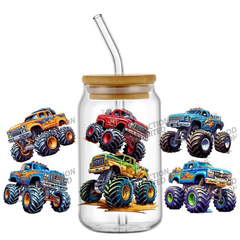 Monster Truck design UV DTF Wr - Rdta Tank Glass review and price