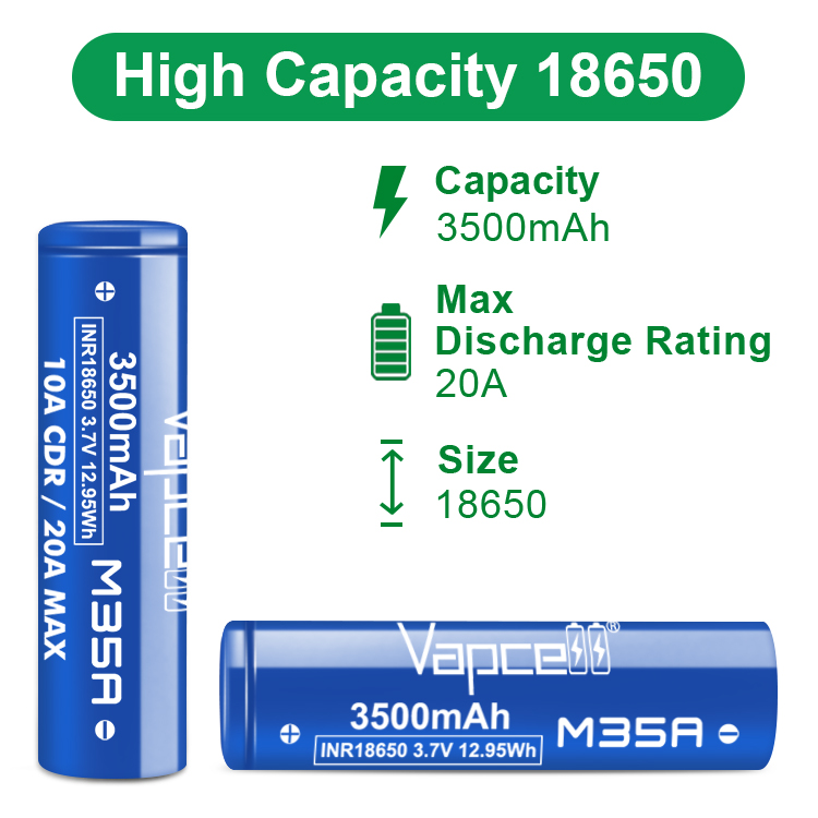 Original Vapcell M35A 18650 M3 - Vape Battery 18650 review and price