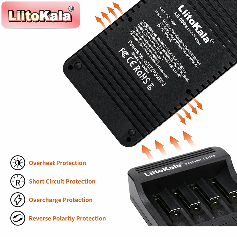 LiitoKala Lii-500 Battery Char - Vape Battery 18650 review and price