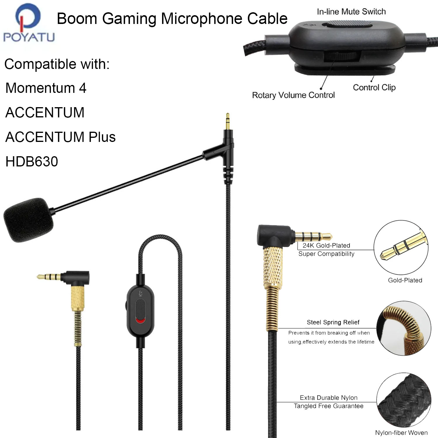Boom Mic Headphone Cable for S - Sennheiser Headphone Momentum 4 review and price
